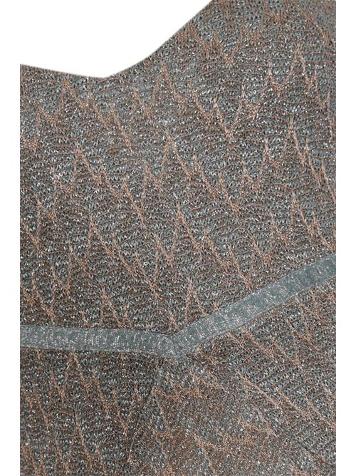 Abito sottoveste in trama z-line di viscosa e lurex D. Exterior | 623559TIFF